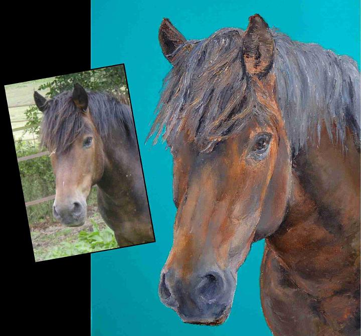 portrait Obelix.jpg - Painting oil on canvas -Huile sur toile format /size 24x30
